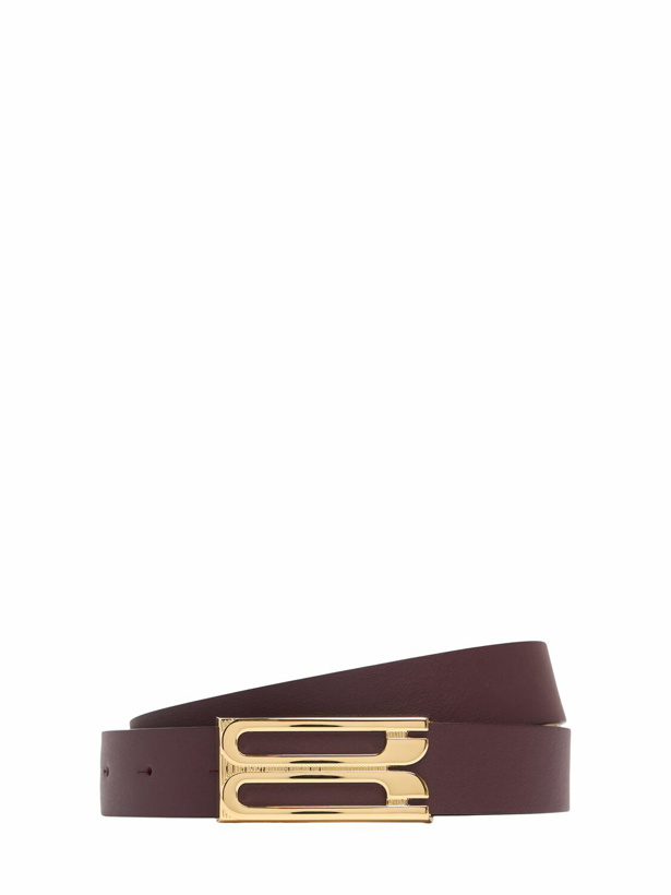 Photo: VICTORIA BECKHAM Regular Frame Smooth Leather Belt