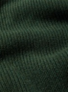William Lockie - Ribbed Merino Wool and Cashmere-Blend Sweater - Green