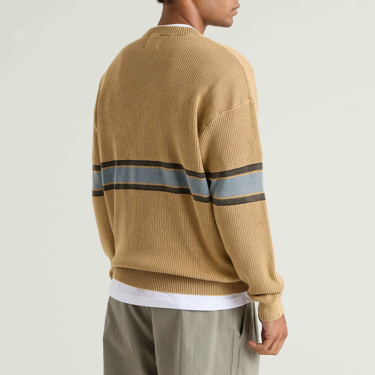 Butter Goods Men's Break Knit Jumper in Washed Tan