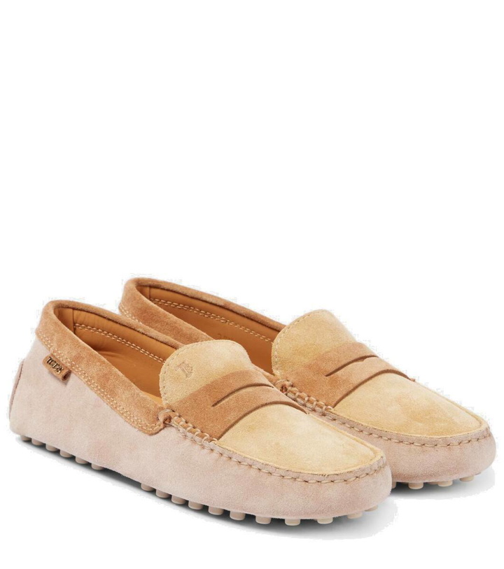 Photo: Tod's Gommino Bubble suede loafers