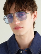 Jacques Marie Mage - Last Frontier VI Labarge Aviator-Style Turquoise-Detailed Silver- and Gunmetal-Tone Sunglasses