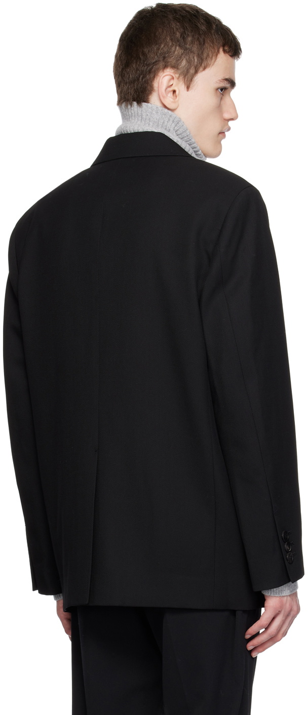 Solid Homme Black Regular Fit Blazer