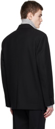 Solid Homme Black Regular Fit Blazer