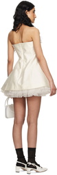 SHUSHU/TONG SSENSE Exclusive Off-White Bow Minidress