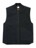 Nike - Logo-Embroidered Padded Cotton-Canvas Gilet - Black