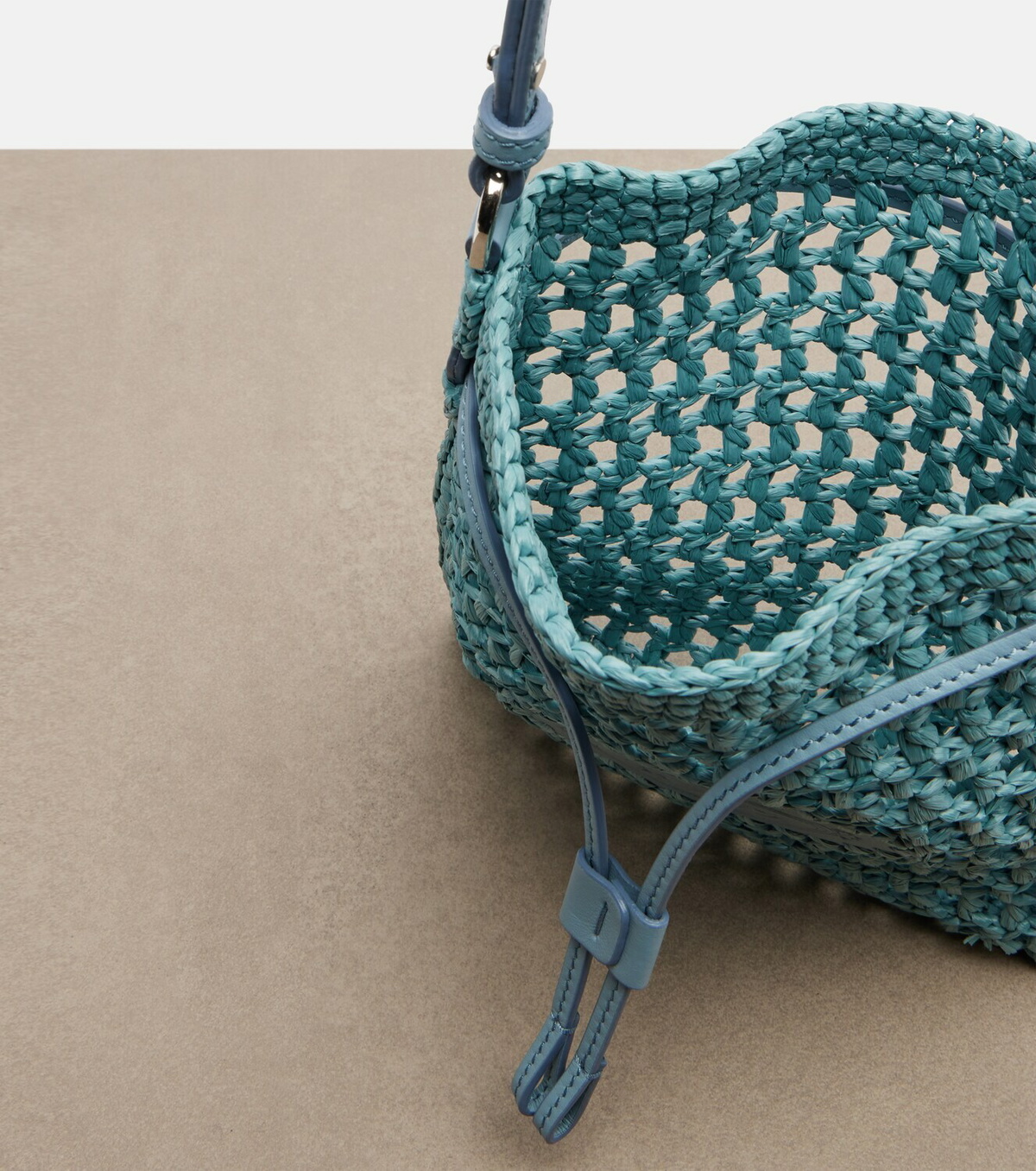 Tod's EBL Mini raffia-effect bucket bag