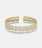 Suzanne Kalan Medium 18kt gold bangle with diamonds