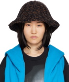 MM6 Maison Margiela Brown & Black Chunky Rib Hat