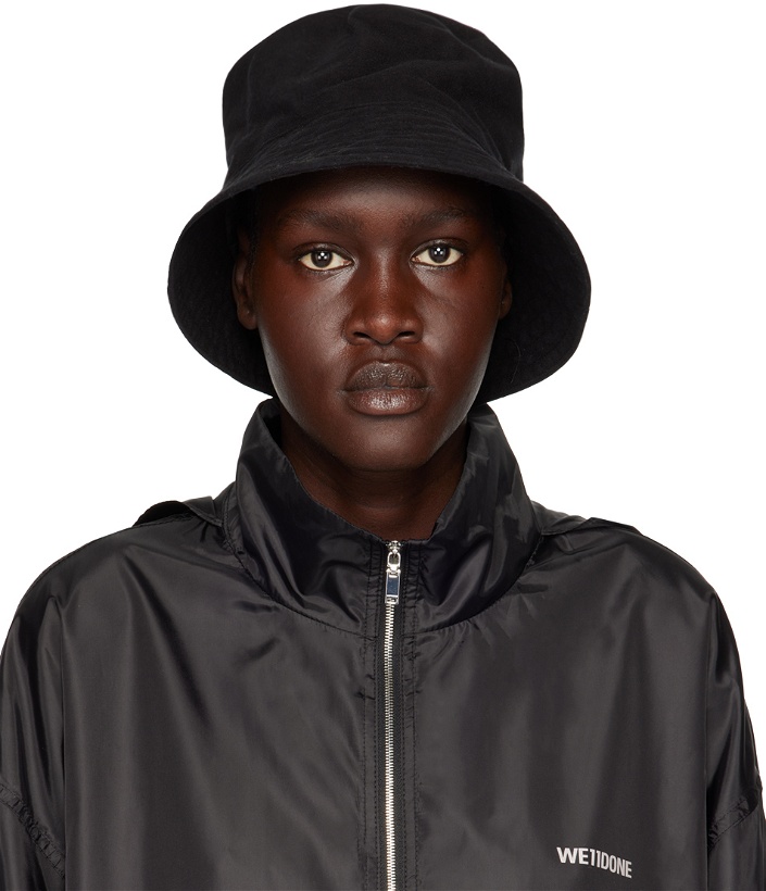 Photo: Engineered Garments Black Quilted Brim Bucket Hat
