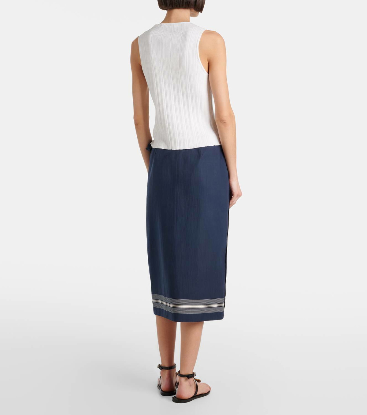 Vince Ribbed cotton top