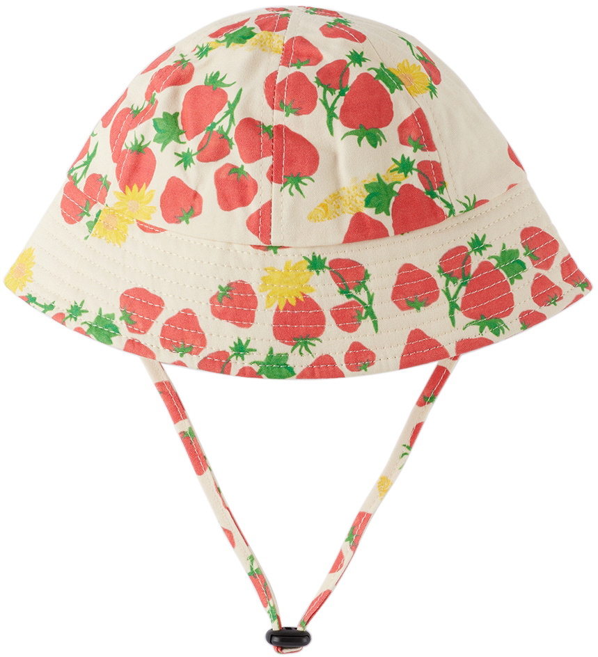 HELMSTEDT Baby Off-White Strawberry Bucket Hat display picture 1
