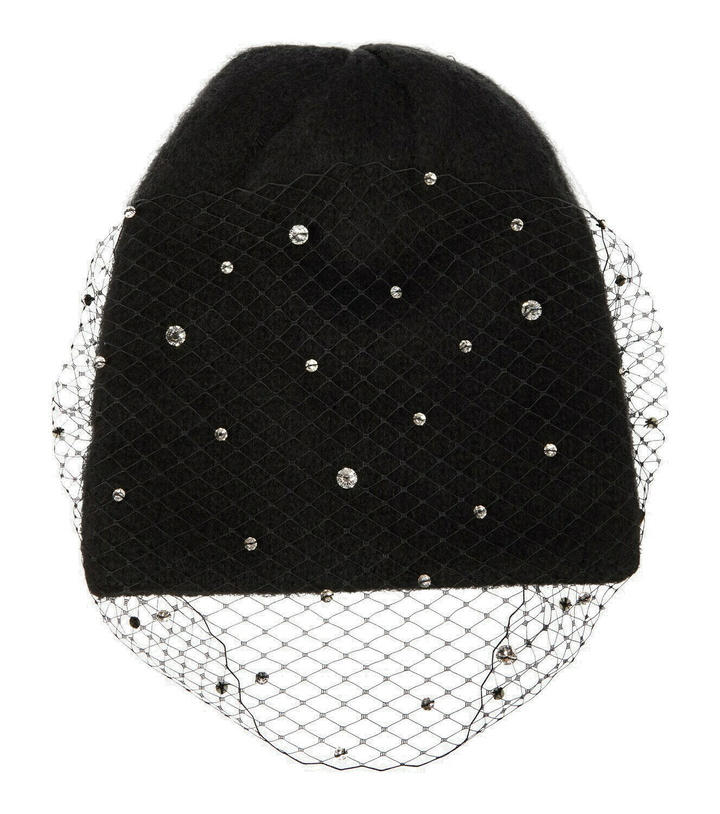 Photo: Jennifer Behr Alpaca wool-blend embellished beanie