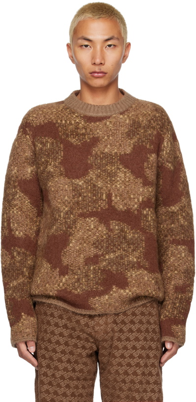 Photo: ERL Brown Jacquard Sweater