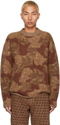 ERL Brown Jacquard Sweater