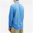 Polo Ralph Lauren Men's Button Down Pique Shirt in New England Blue