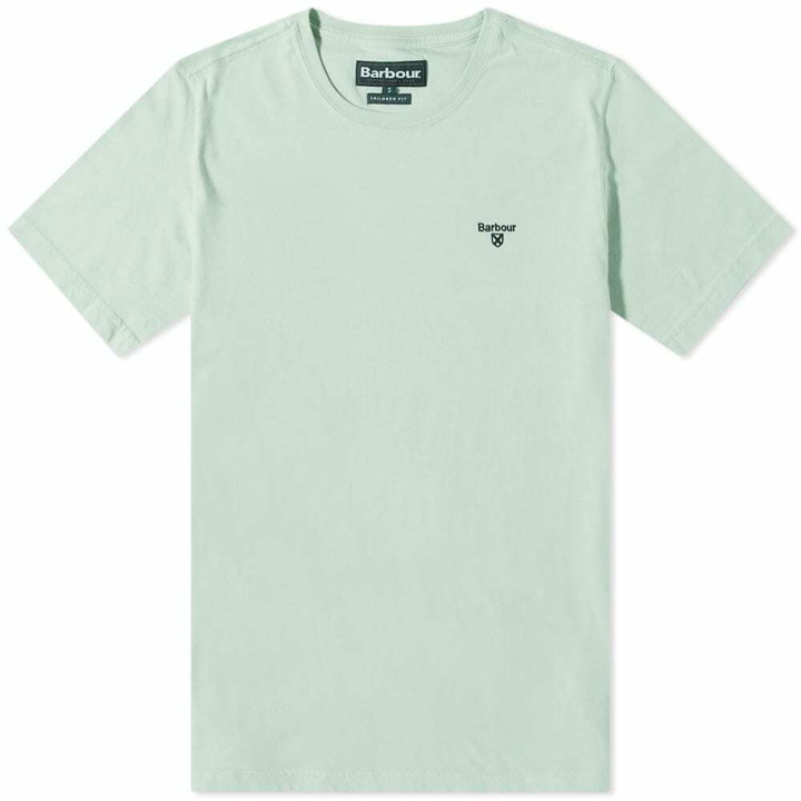 Photo: Barbour Men's Sports T-Shirt in Dusty Mint