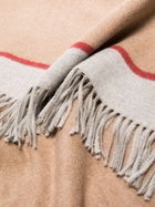 Brunello Cucinelli Neutral Colour-Block Silk Blanket