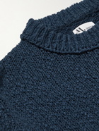 DOPPIAA - Linen-Blend Sweater - Blue