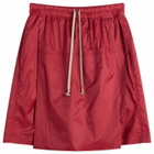 Rick Owens x Moncler Kiltshorts Drawstring Shorts in Carnelian
