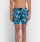 Missoni - Short-Length Printed Swim Shorts - Blue