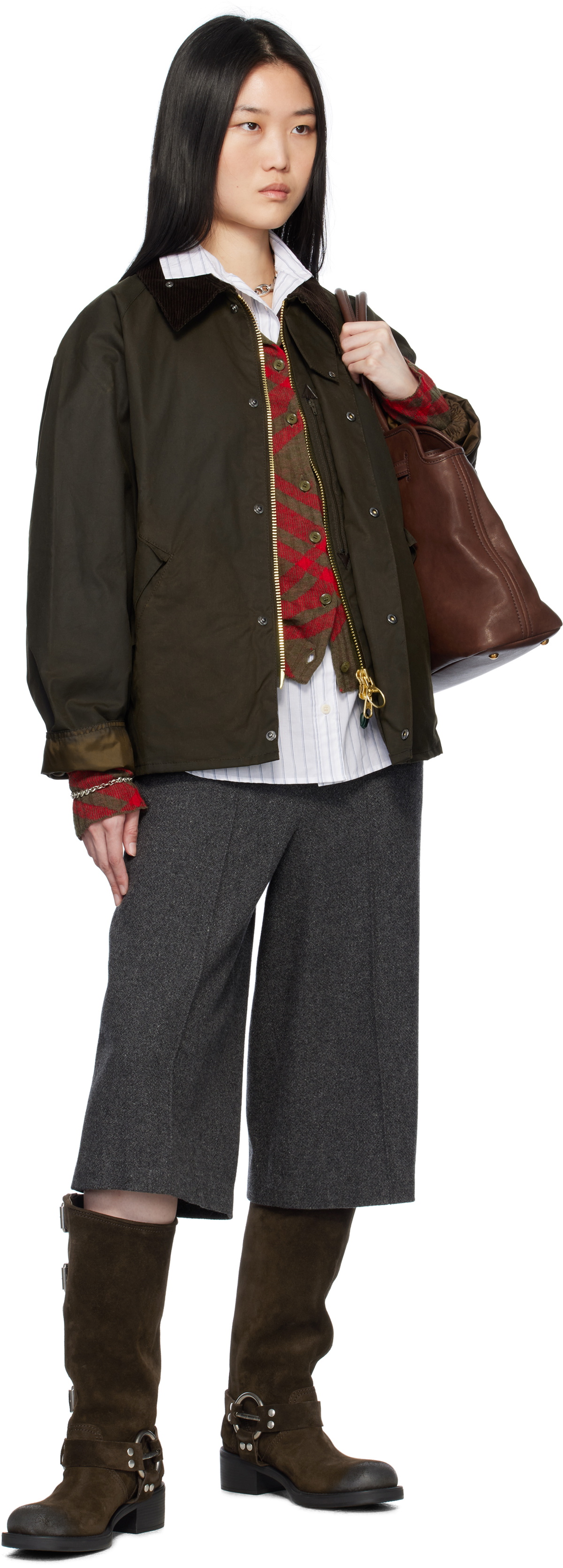 Barbour Khaki Transport Wax Jacket Barbour