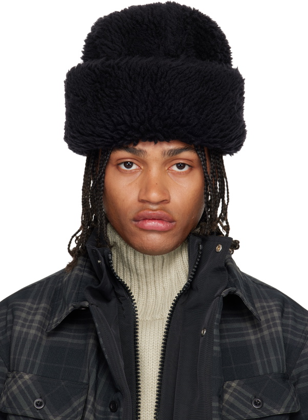 Photo: sacai Black Puffy Beanie Hat
