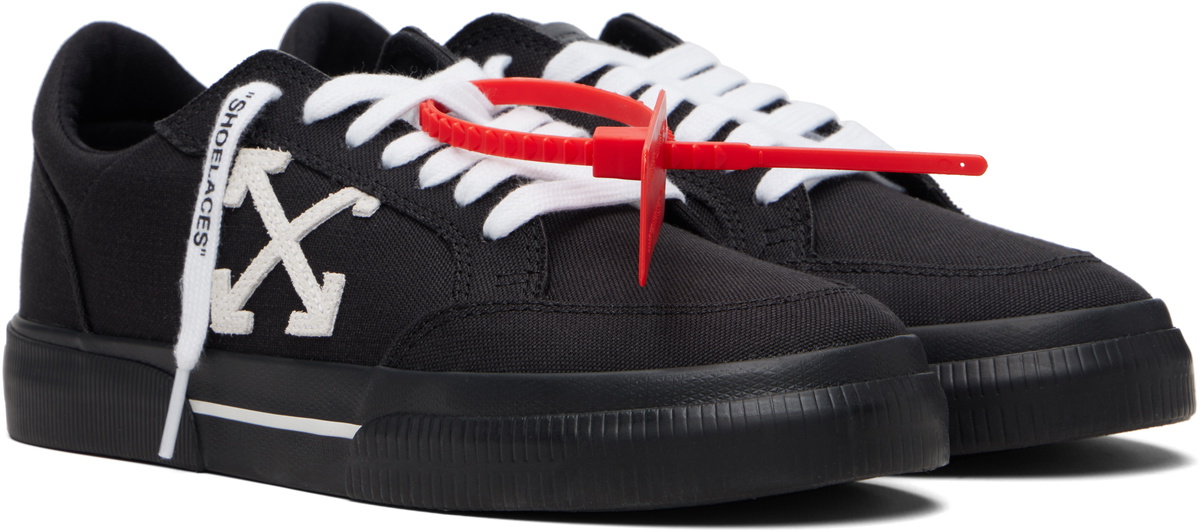 Off-White Black Vulcanized Low Sneakers
