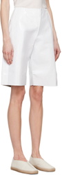 Gabriela Coll Garments White No.277 Leather Shorts