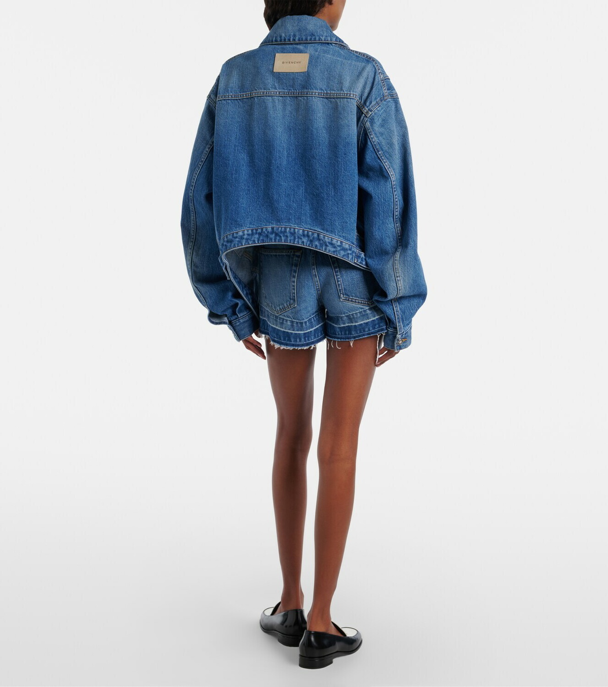 Givenchy Mid-rise denim shorts