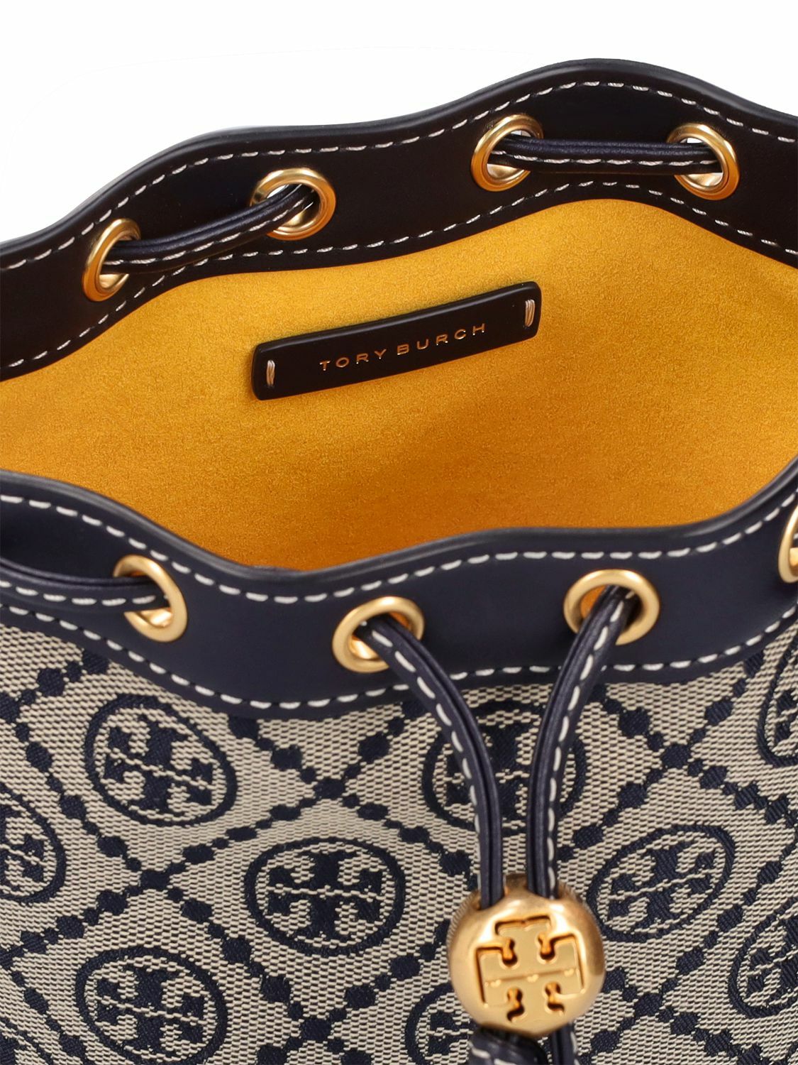 New!! Tory burch T monogram jaquard mini retailer bucket bag