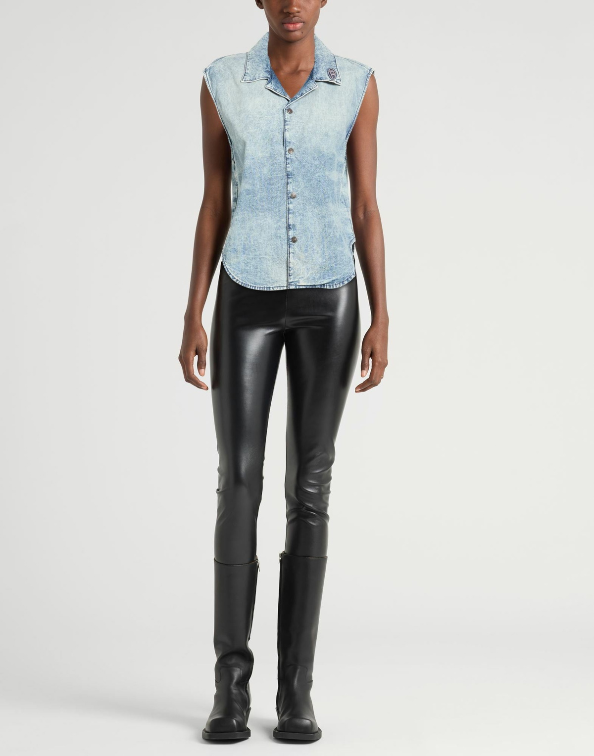 Diesel Womens Denim shirt in Blue