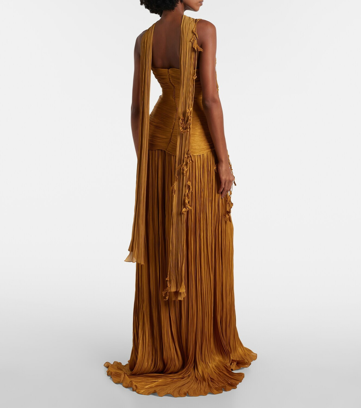 Marmar Halim Peplum ruched gown