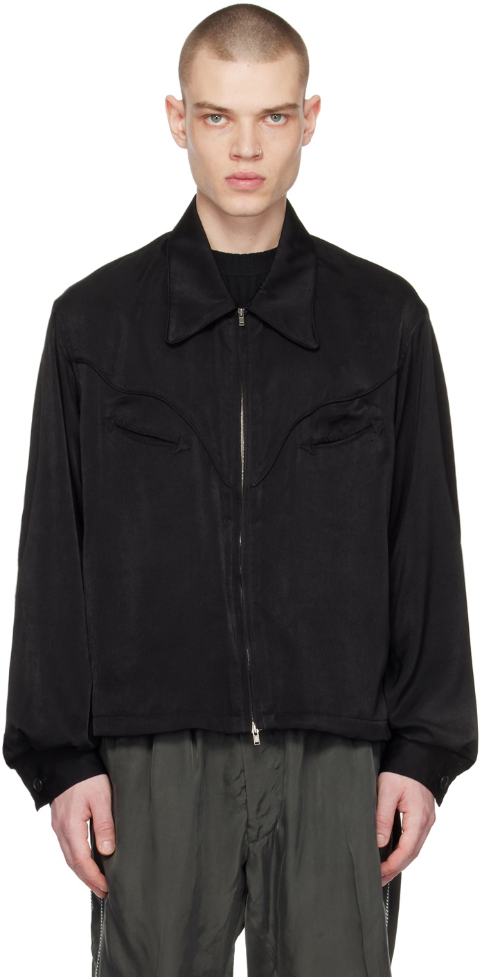 【RAINMAKER KYOTO】UTILITY JACKET RAINMAKER KYOTO Black Paneled Jacket RAINMAKER KYOTO
