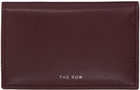 The Row Burgundy Two Card Holder