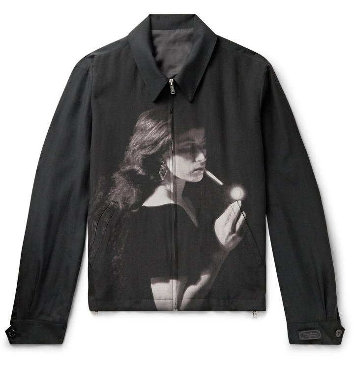 Photo: Undercover - Cindy Sherman Printed Tencel Jacket - Black