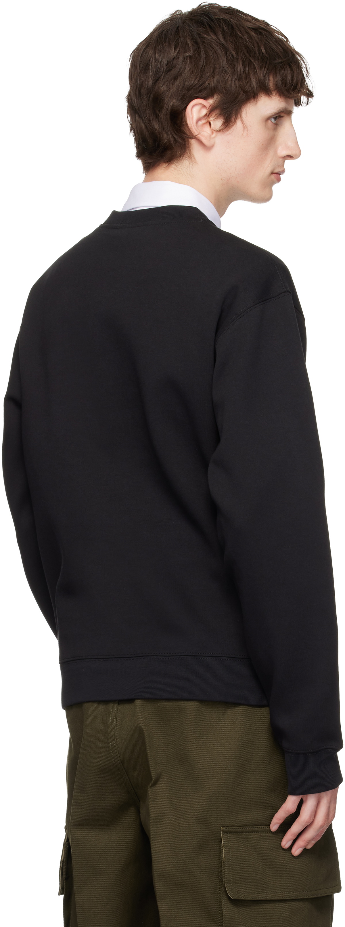 Valentino Black VGold Cotton Jersey Sweatshirt