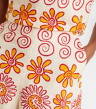 Cala de la Cruz Bahamas printed linen shorts