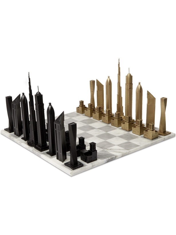 Photo: Skyline Chess - Paris Marble and Metal Chess Set