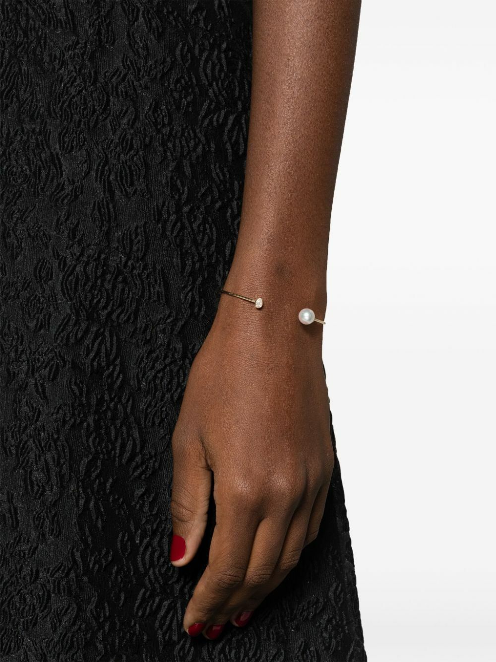 Mizuki 14K Yellow Gold Sea Of Beauty Pearl And Diamond Bracelet