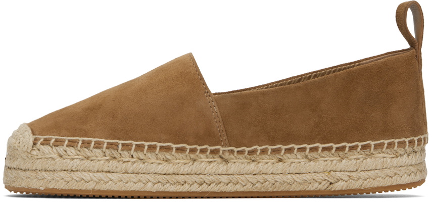 BOSS Brown Embossed Espadrilles