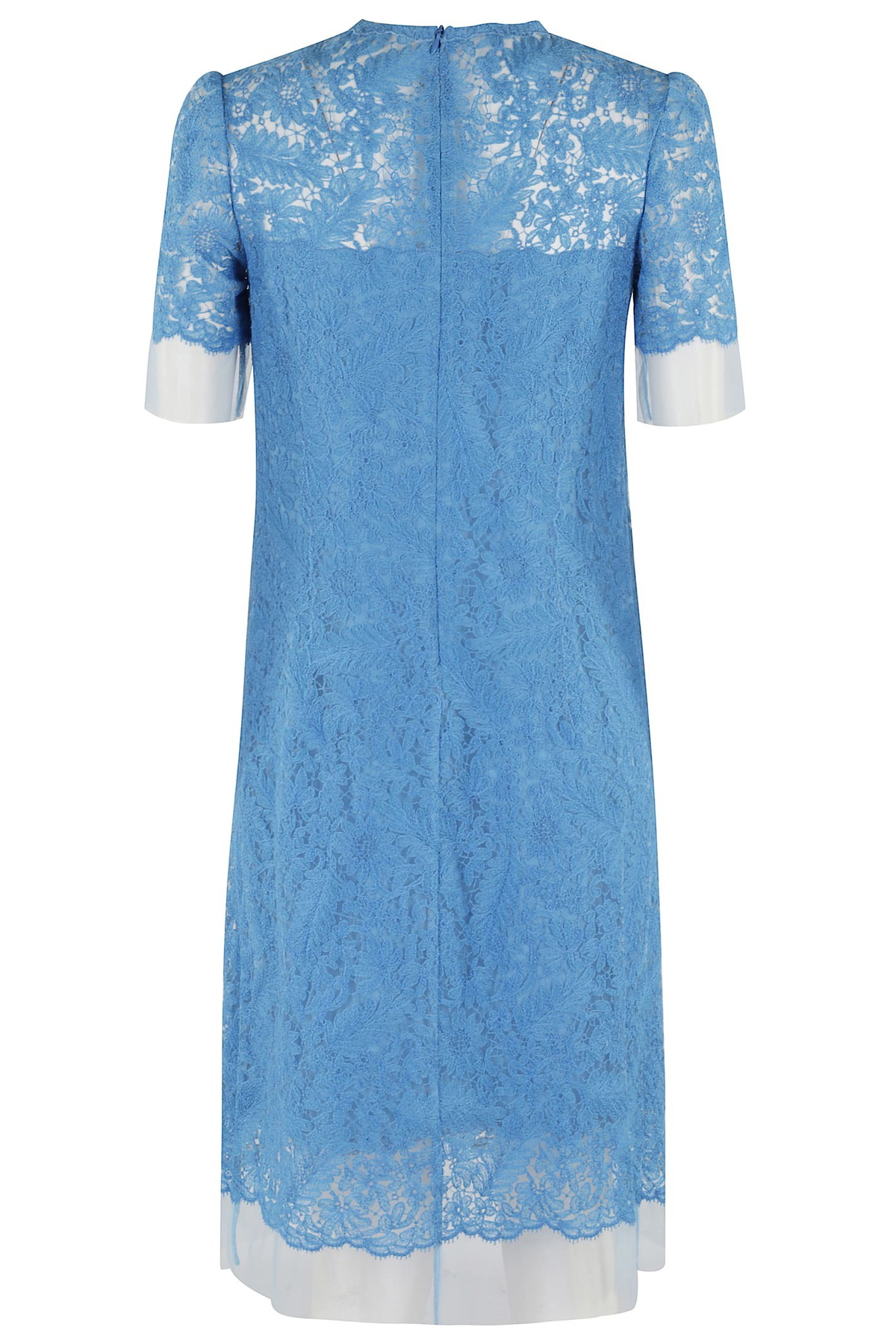 Ermanno Scervino Blue Lace Dress Ermanno Scervino Ermanno Scervino Blue Lace Dress Ermanno Scervino