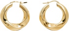 Tom Wood Gold Infinity Hoop Earrings