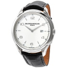 Baume et Mercier Clifton Date Silver Dial 45 mm Mens Watch 10419