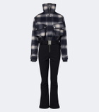Cordova Telluride checked wool-blend ski suit