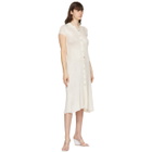 Calle Del Mar Off-White Knit Ribbed Long Dress