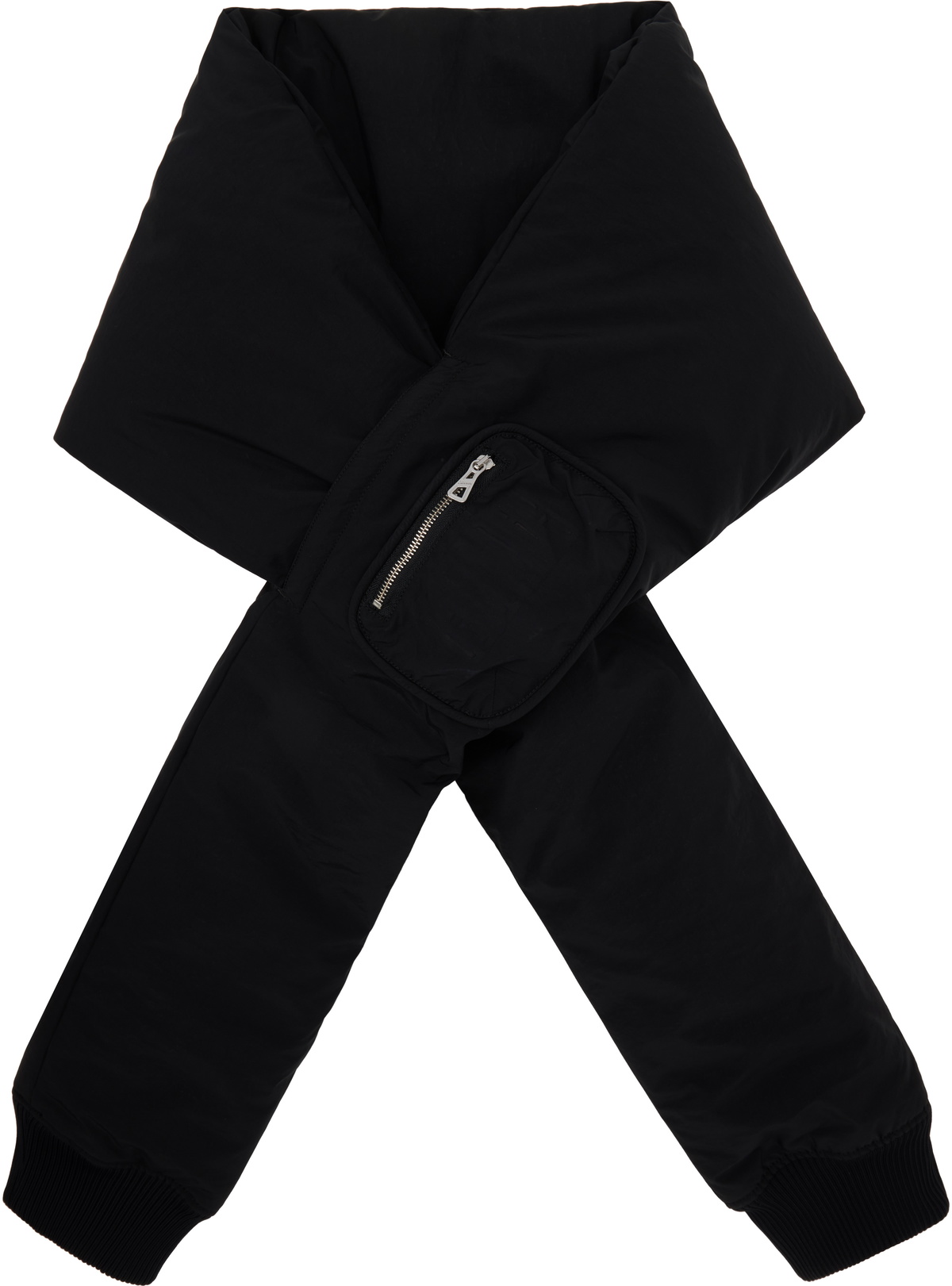 Jean Paul Gaultier Black Padded Sleeve Scarf Jean Paul Gaultier