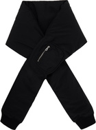 Jean Paul Gaultier Black Padded Sleeve Scarf
