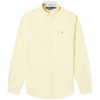 Polo Ralph Lauren Men's Slim Fit Button Down Oxford Shirt in Yellow Oxford