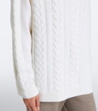 Fusalp Elwena cable-knit wool and cashmere sweater