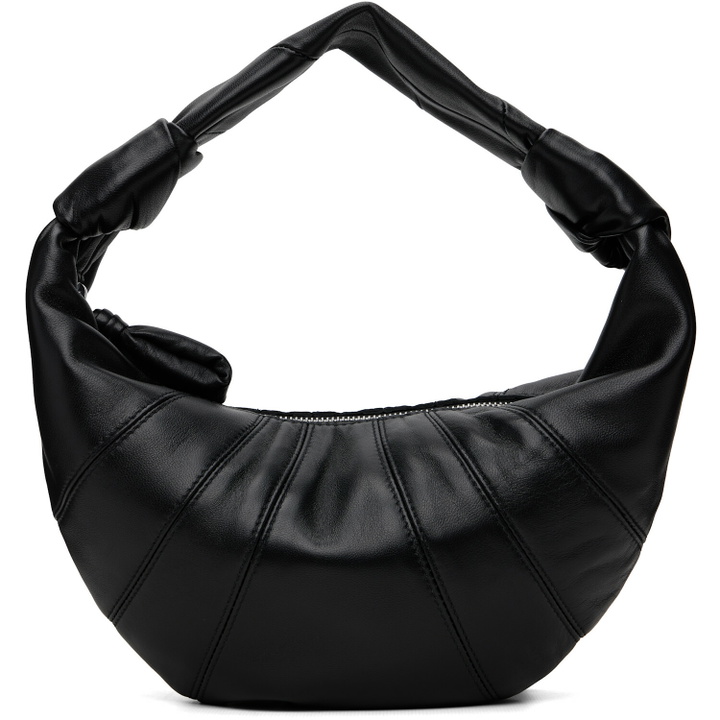 Photo: LEMAIRE Black Mini Fortune Croissant Leather Bag